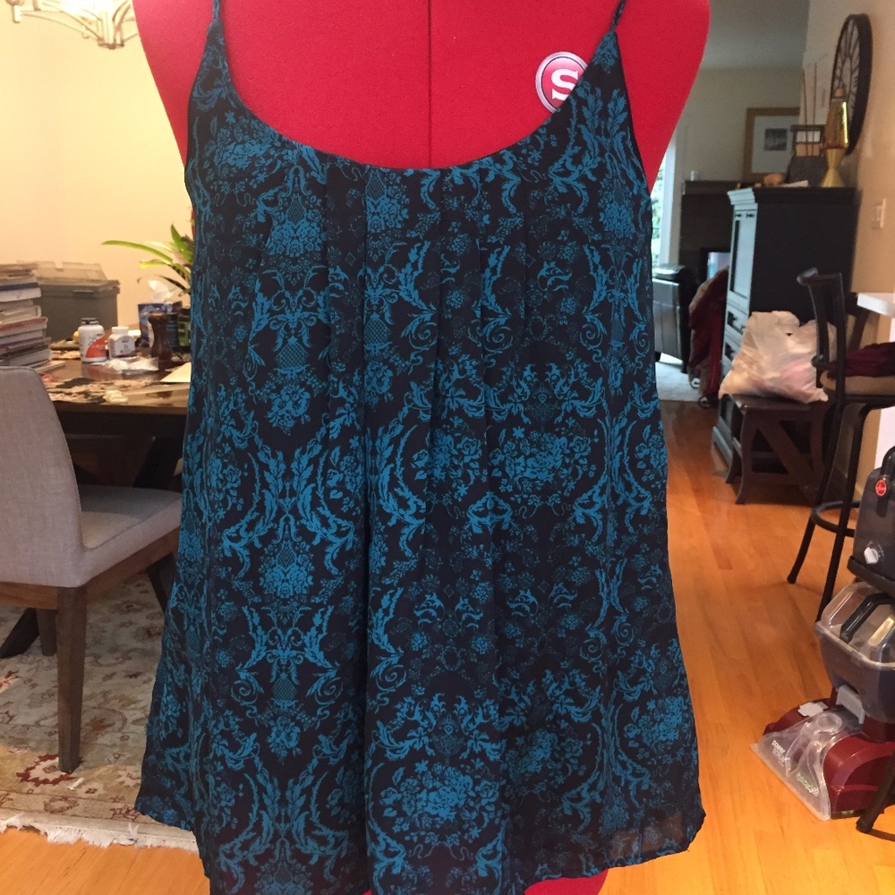 Blue Sketch Camisole - small